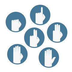 hands counting symbol