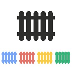 Fence - vector icon.