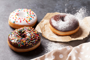 Colorful donuts