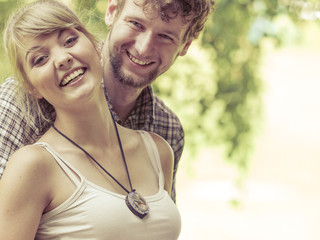 Obraz premium Travel loving couple portrait outdoor