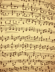 Handwritten notes. Vector background