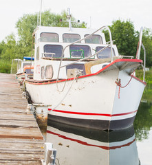 Fototapeta na wymiar Docked boat