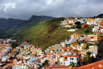 Naklejka premium Detal architektoniczny w San Sebastian de la Gomera, Wyspy Kanaryjskie, Hiszpania