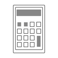 calculator with square buttons,vector graphic