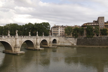 Fototapeta premium Le Tibre à Rome, Italie