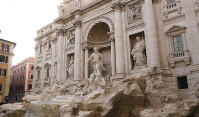 Fototapeta na wymiar Fontaine de Trevi à Rome, Italie
