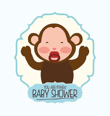 Baby shower invitation card