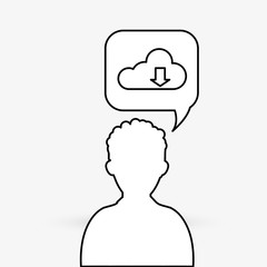 Communication design. Media icon. Flat illustration, vector grap