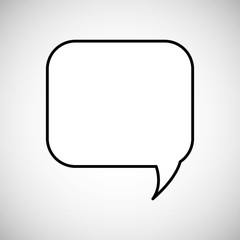 Communication design. bubble icon. Flat illustration, vector gra