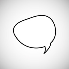 Communication design. bubble icon. Flat illustration, vector gra