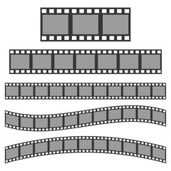 Vector black film frame.