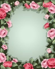 floral background / floral background with empty text space