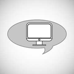 Fototapeta premium Communication design. bubble icon. Flat illustration, vector gra