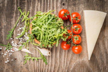 Preparing fresh healthy salad
