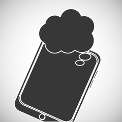 Communication design. bubble icon. Flat illustration, vector gra