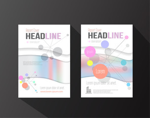 Soft pastel colored vector abstract background cover book design