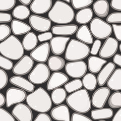 Seamless Pattern - Pebble cobblestone background