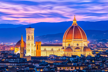 Fototapeta na wymiar The Duomo of Florence in Tuscany, Italy