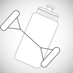 Healthy lifestyle design. bodycare icon. flat illustration, vect