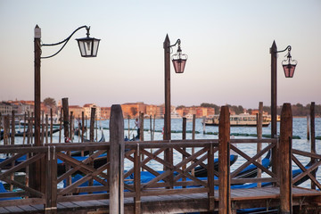 lantern at Canal Grande in Venice