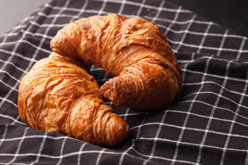 crunchy, fresh from the oven croissants for good start of the day. 