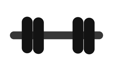 black gym dumbbells front view over isolated background,vector illustration