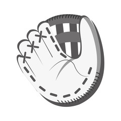 white baseball glove front view over isolated background,vector illustration
