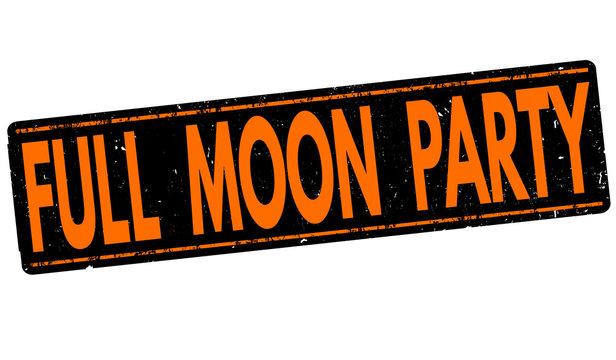 Full Moon Party Stamp