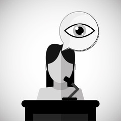 Law design. Justice icon. Flat illustration, vector graphic