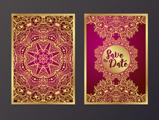 Rich Wedding Invitations, Indian style.