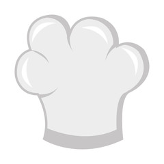 chef's hat front view over isolated background,vector illustration