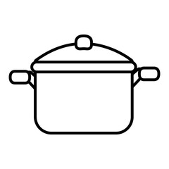 white cooking pan with yellow cover on the top front view over isolated background,vector illustration