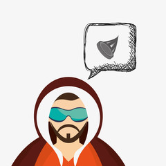 Winter design. Season icon. Colorfull illustration, vector graph