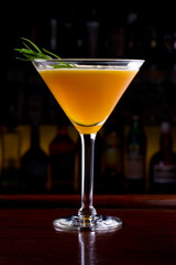 Peachy Lemonade Martini Cocktail
