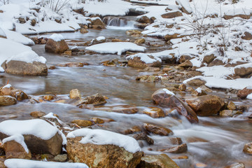 river in the winter