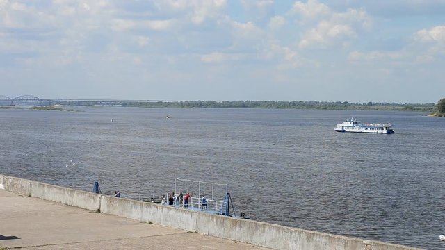 Nizhny Novgorod,Russia. The view from the promenade on the Volga river
