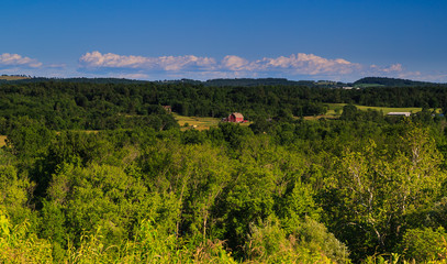 Mountain and valley view in Saratoga County NY