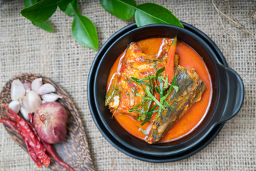 chuchi mackerel Thai food