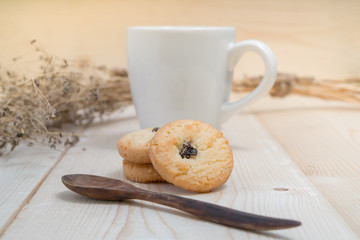Cookies with a glass of milk