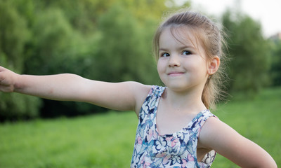 happy smiling little girl