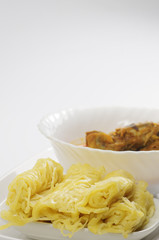 Roti Jala and Chicken Curry