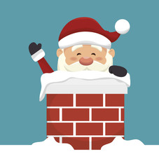 santa claus isolated icon design, vector illustration  graphic 
