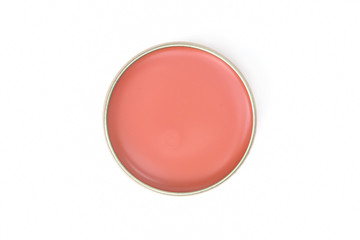 beautiful makeup creamy orange color for cheeks and lip