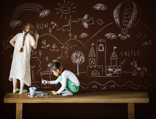 Blackboard Drawing Creative Imagination Idea Concept © Rawpixel.com