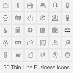 Business icons set