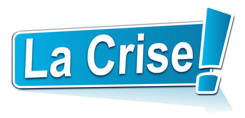 la crise sur étiquette bleue
