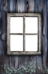 Obraz na płótnie Canvas Creepy old window