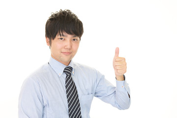 笑顔のビジネスマン