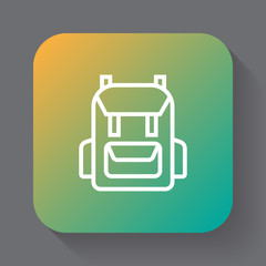 rucksack backpack icon