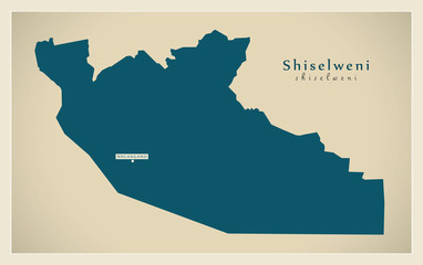 Modern Map - Shiselweni SZ